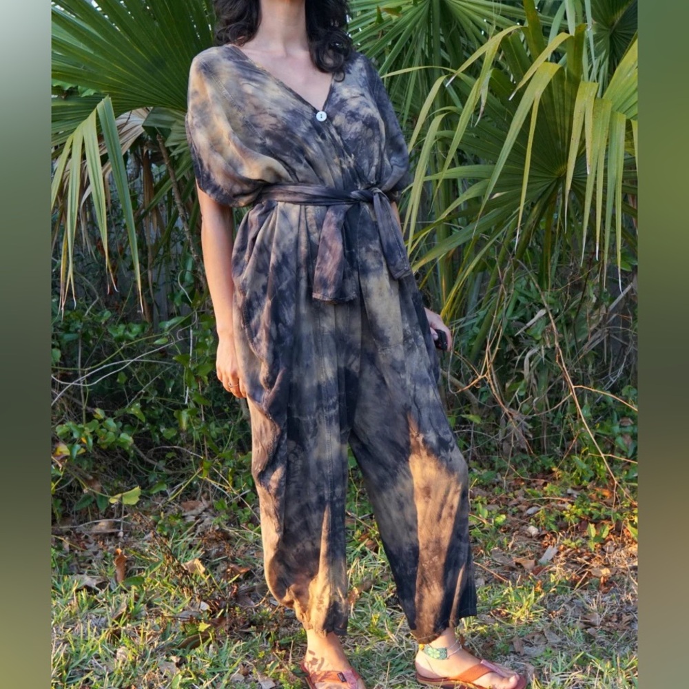 Maria Kuychi Cauldron Amaru America Bamboo Rayon Jumpsuit One Size Waywacha OS